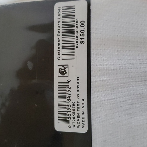 Hotel Collection Woven Texture King Bedskirt White - Picture 5 of 8